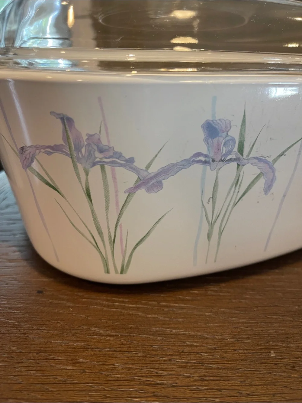 5 liter Corningware Caserole Baking dish Iris